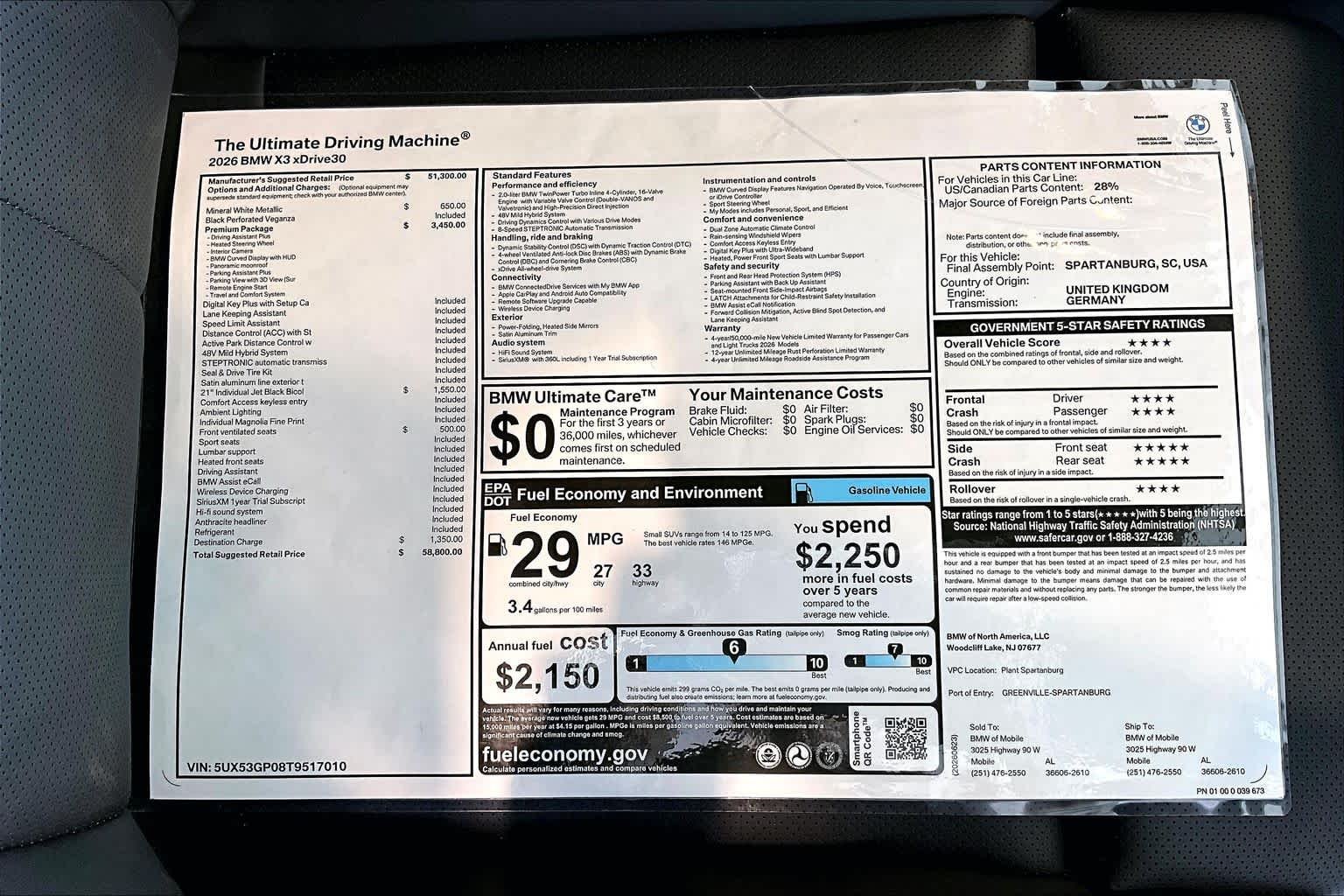 New 2026 Mineral White Metallic BMW 30 xDrive image 20