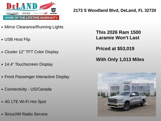 New 2026 Billet Silver Metallic Clear-Coat Exterior Paint RAM Laramie image 32