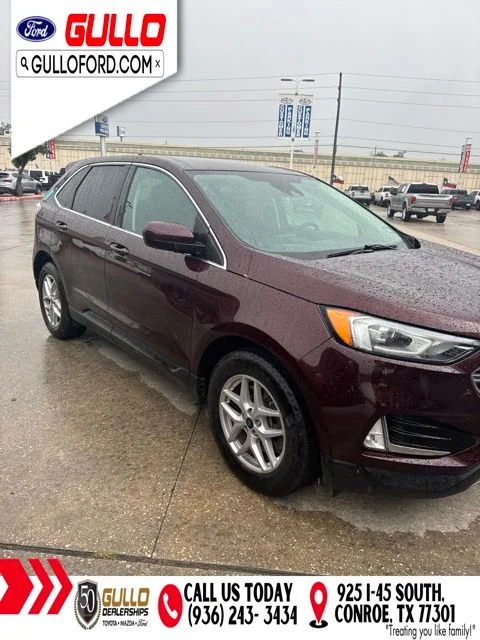 Used 2021 Burgundy Velvet Metallic Tinted Clearcoat Ford SEL image 2