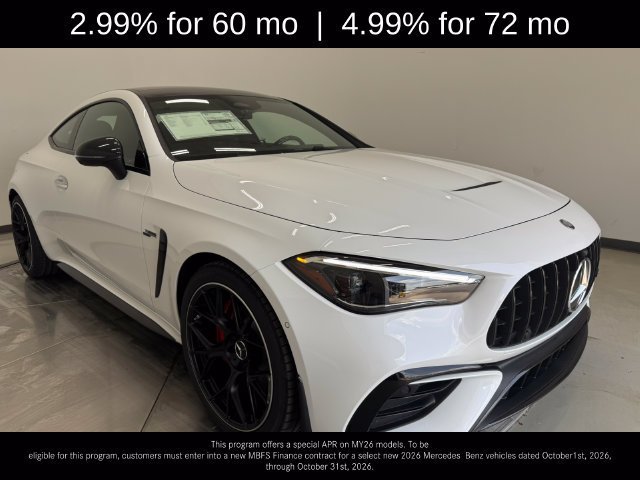 New 2026 MANUFAKTUR Moonlight White Metallic Mercedes-Benz AMG® CLE 53 4MATIC+ Coupe image 53