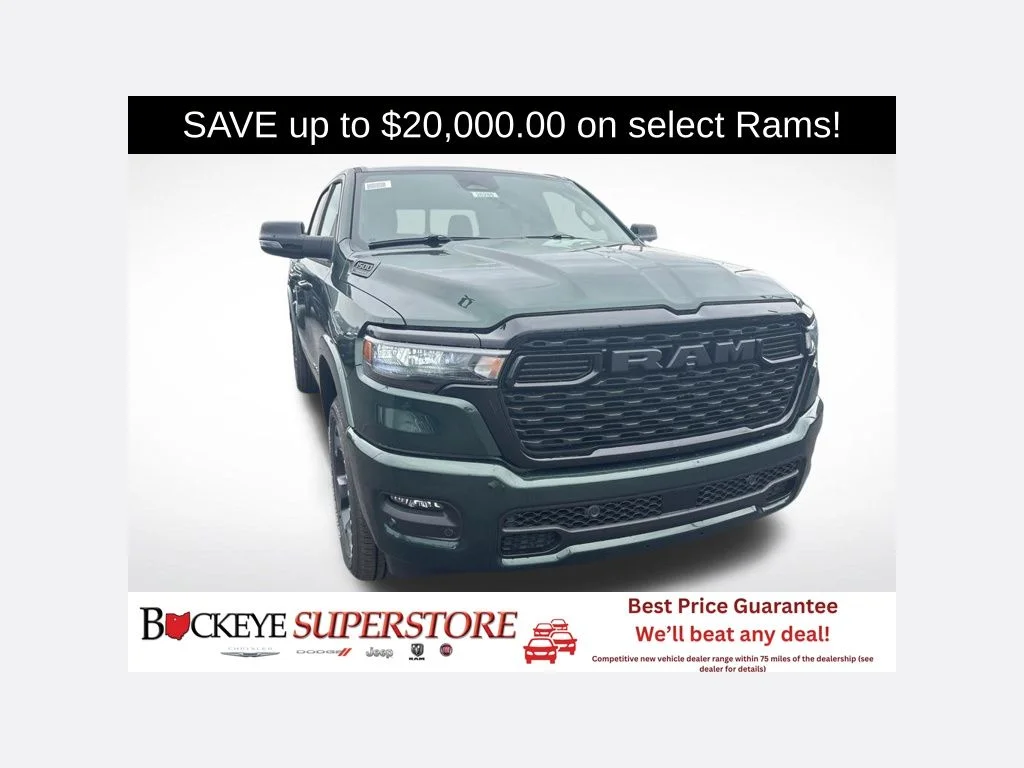 New 2026 Serrano-Green Metallic Exterior Paint RAM BIG HORN image 1