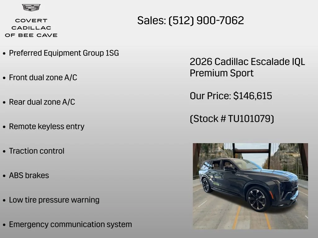 2026 Cadillac Escalade IQL Premium Sport - Photo 6