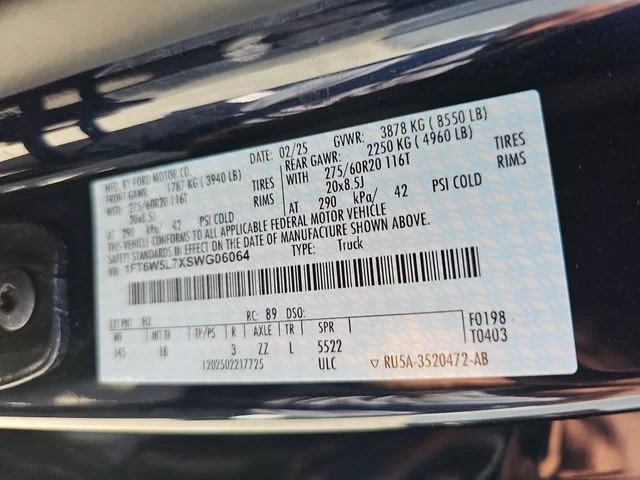 Used 2025 Blue Ford Lariat image 34