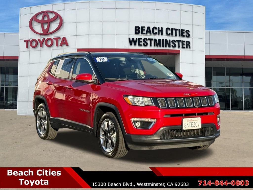 Used 2018 Jeep Compass Limited with VIN 3C4NJCCB7JT308725 for sale in Westminster, CA