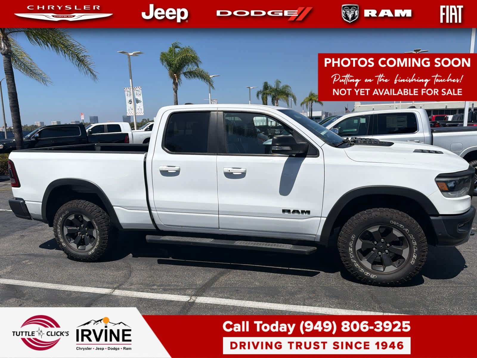 Used 2019 Bright White Clearcoat Ram Rebel image 3