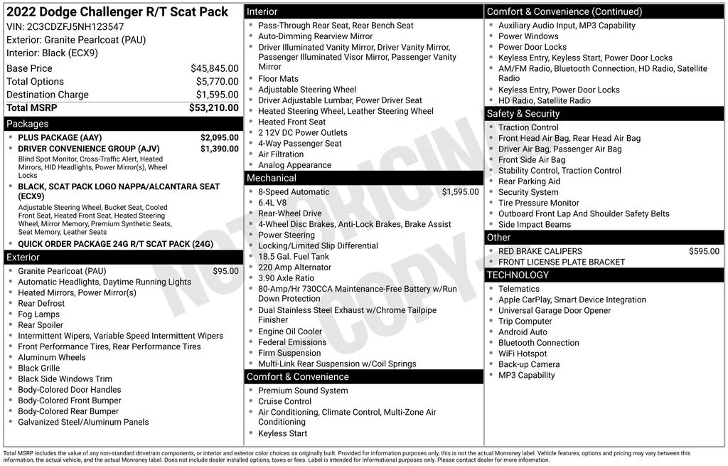 Used 2022 Gray Dodge R/T Scat Pack image 6