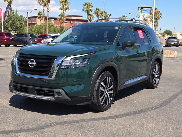 Certified Used 2023 Green Pearl Nissan Platinum image 2