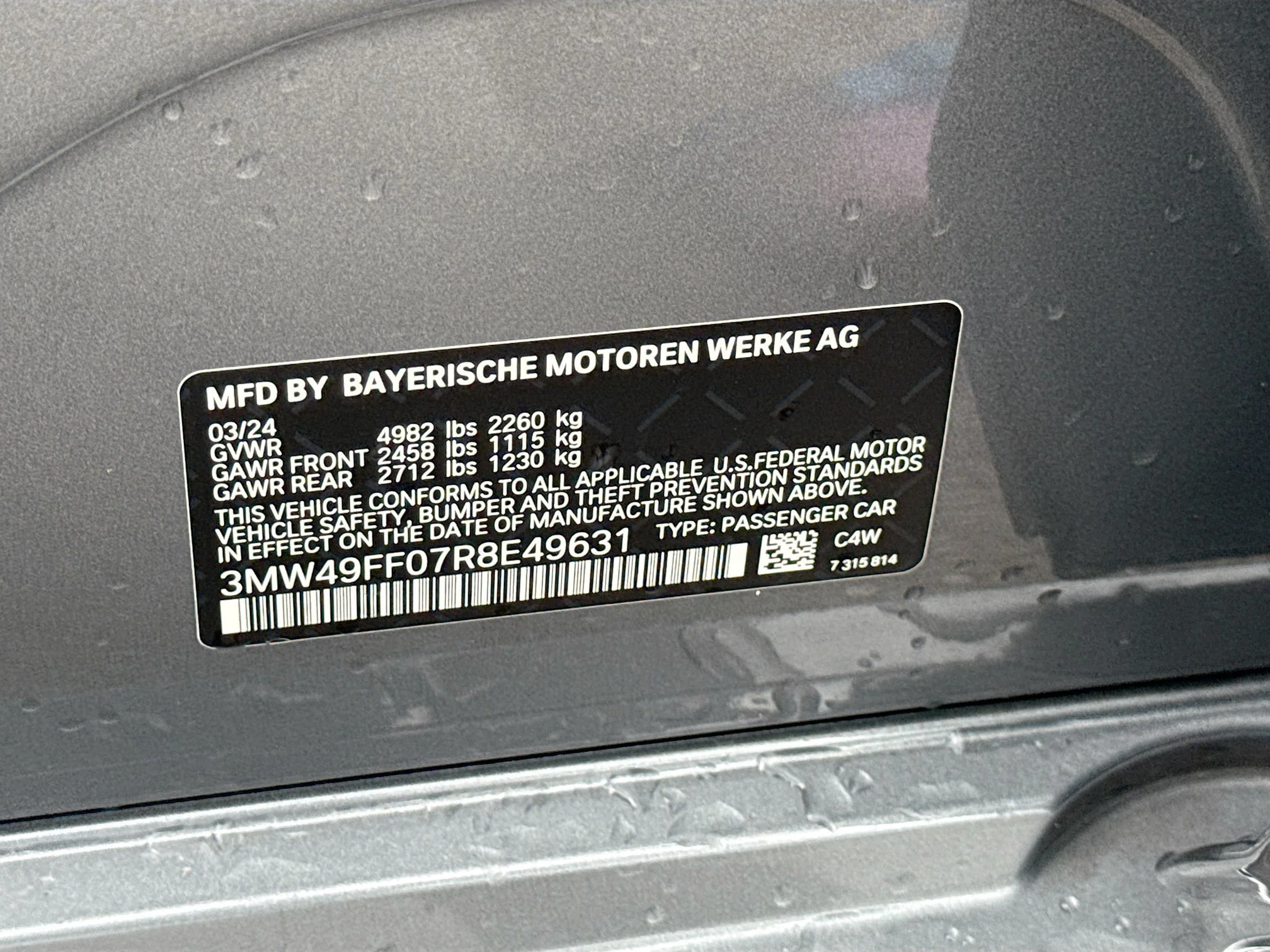 Used 2024 Skyscraper Grey Metallic BMW M340i xDrive image 44