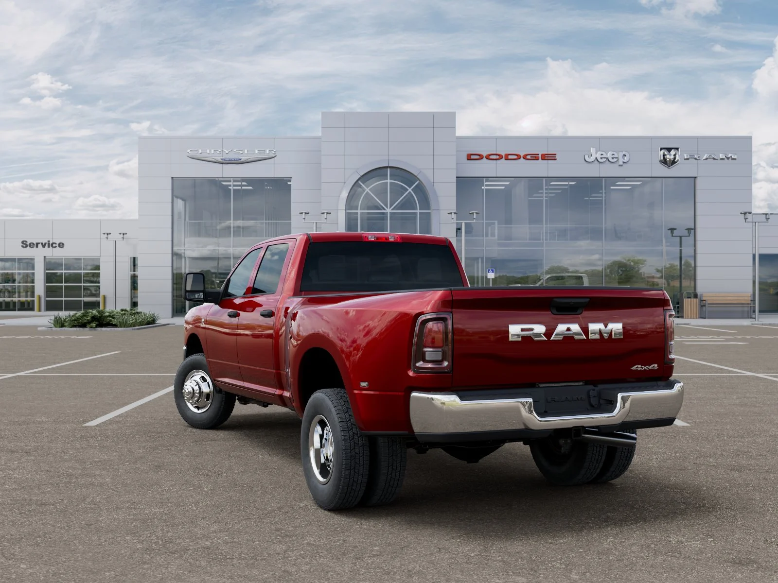 New 2026 Molten Red Pearl-Coat Exterior Paint RAM Tradesman image 12