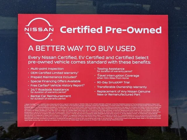 Certified Used 2026 Super Black Nissan SR image 4