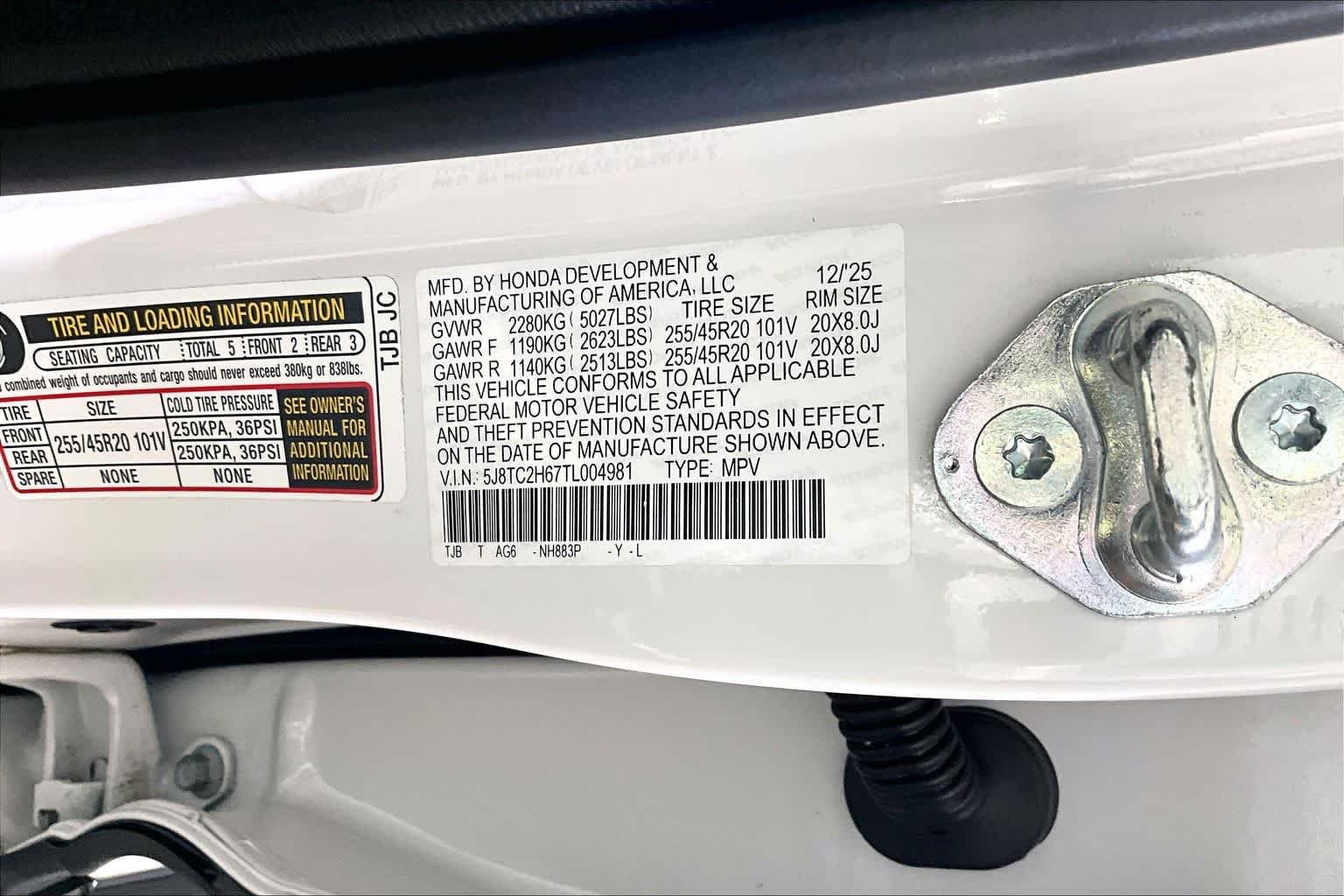 Certified Used 2026 Platinum White Pearl Acura With A-Spec Package image 34