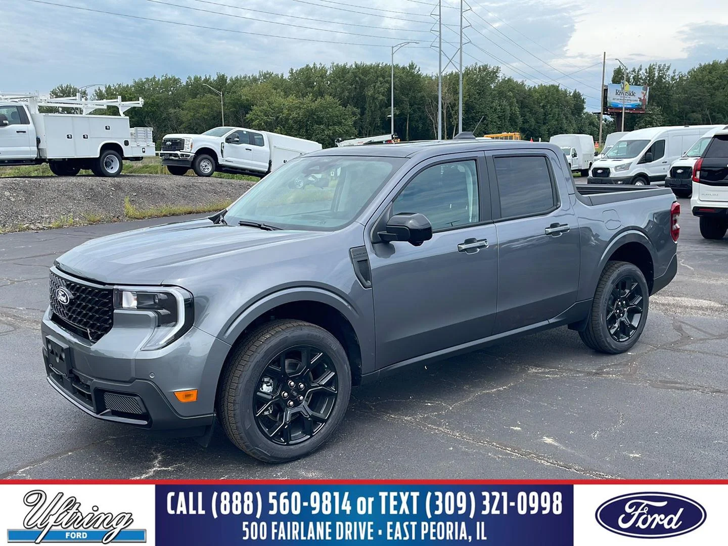 New 2026 Carbonized Gray Metallic Ford LARIAT image 1