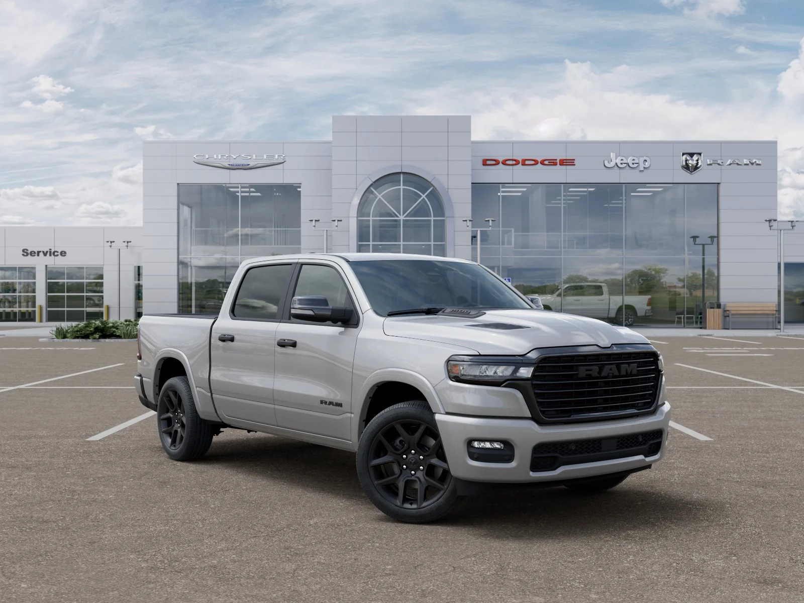 New 2026 Silver Zynith Exterior Paint RAM Laramie image 33