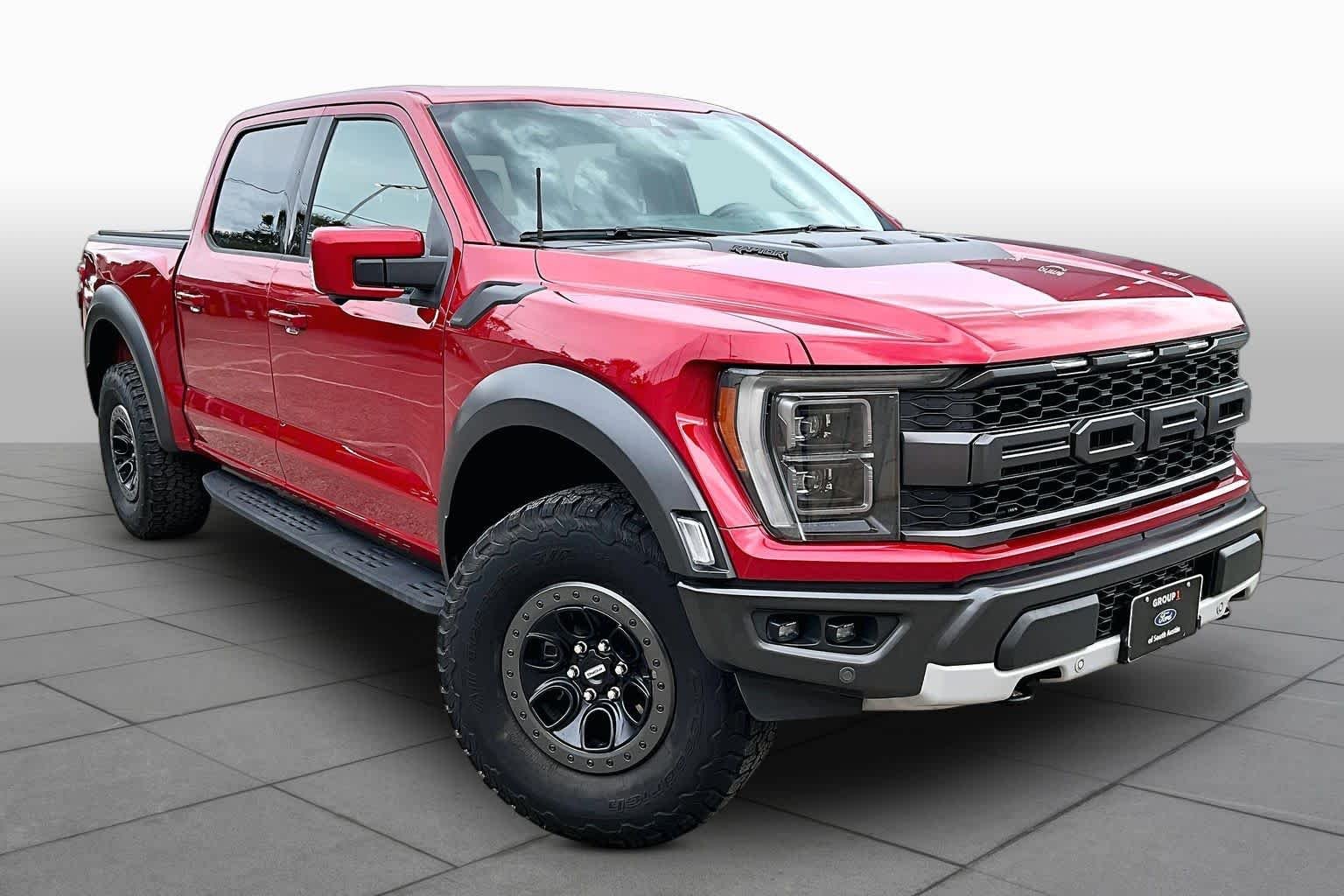 Used 2021 Rapid Red Metallic Tinted Clearcoat Ford Raptor image 3