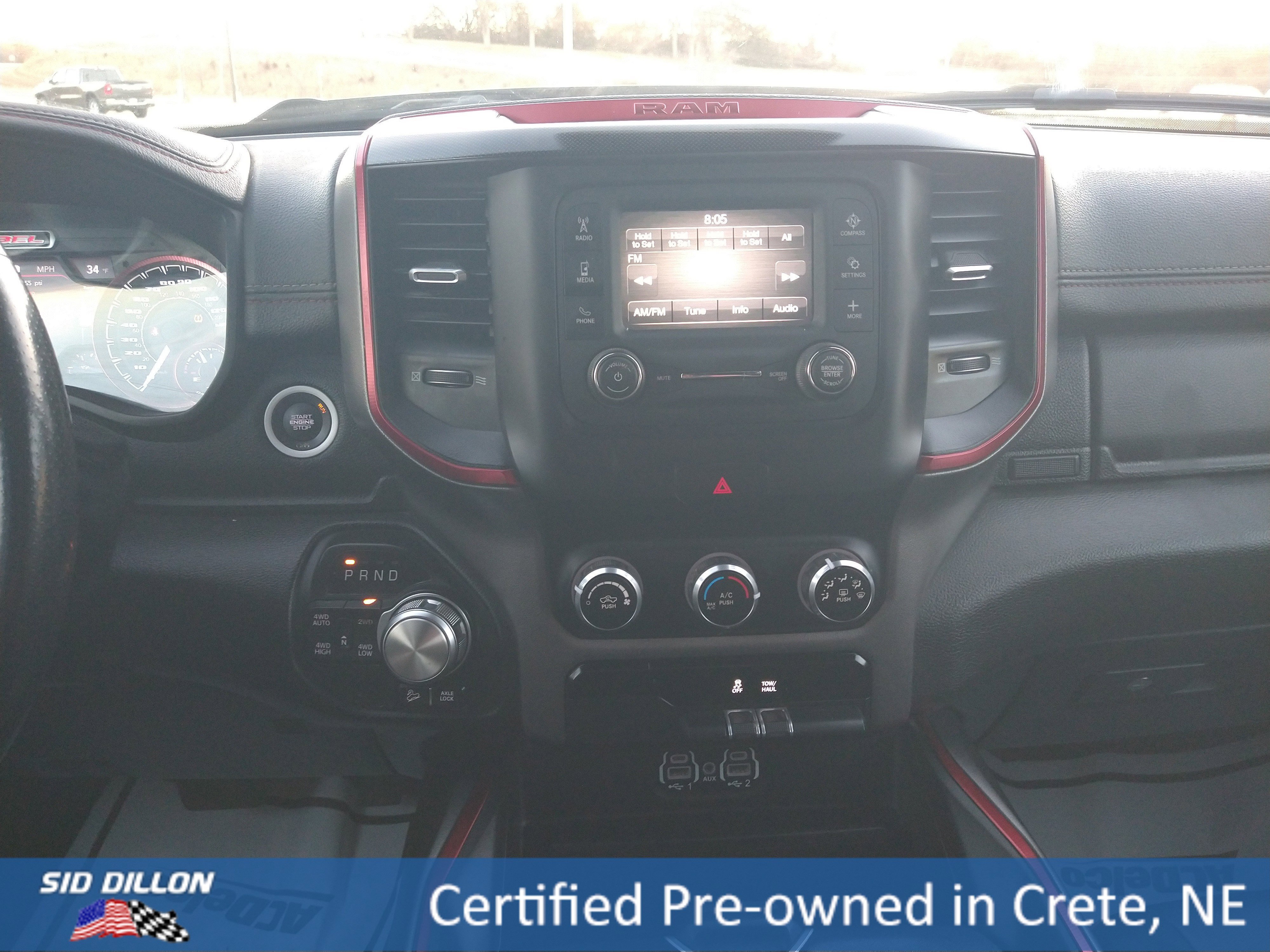 Used 2022 Diamond Black Crystal Pearlcoat Ram Rebel image 7