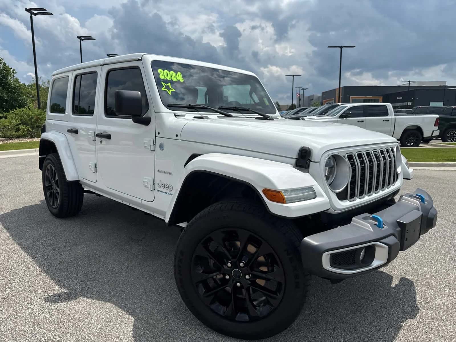 Used 2024 Jeep Wrangler 4xe Sahara 4XE with VIN 1C4RJXP68RW116614 for sale in Kansas City