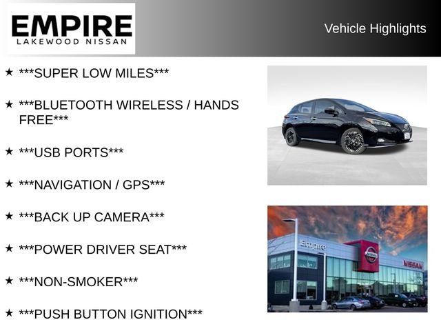 Used 2024 Nissan LEAF SV PLUS with VIN 1N4CZ1CV8RC556817 for sale in Lakewood, CO