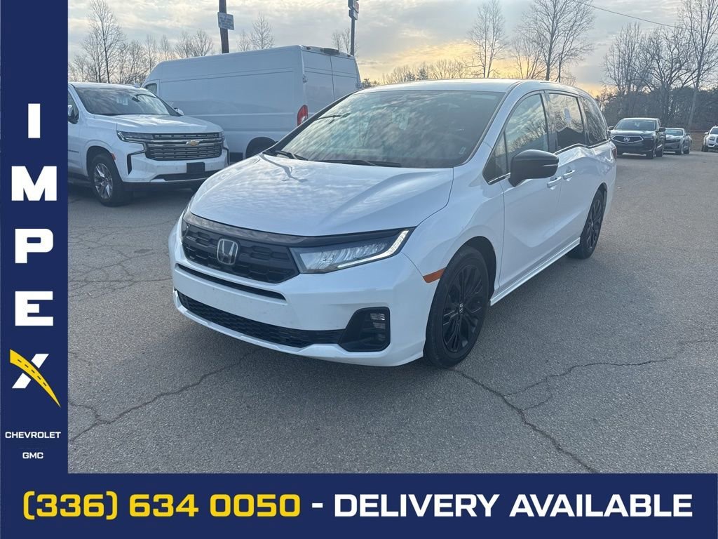 Black 2025 Honda Odyssey Sport-L FWD Minivan Front-Wheel Drive