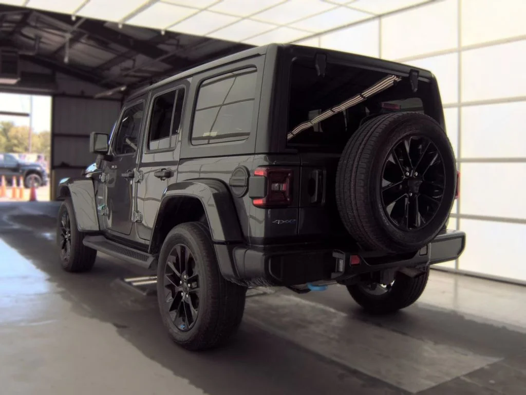 Used 2023 Gray Jeep Sahara 4xe image 4