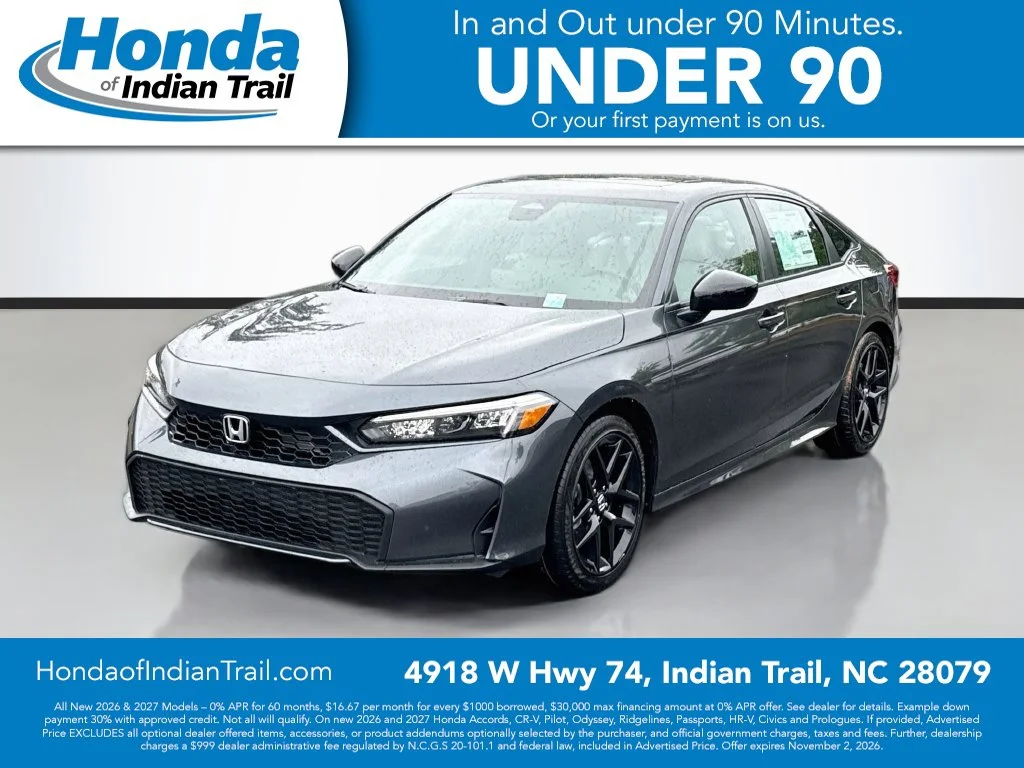 New 2026 Meteorite Gray Metallic Honda Sport image 3