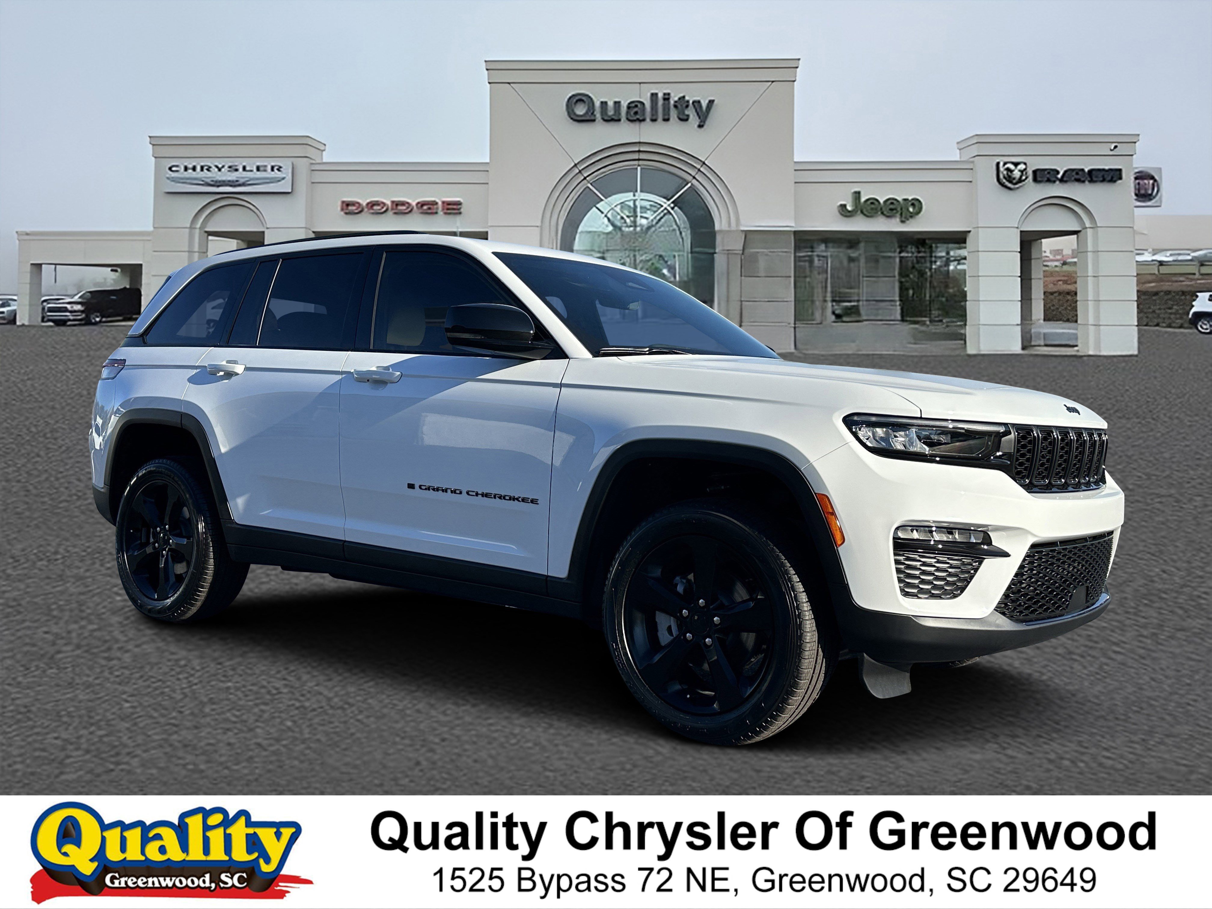 New 2025 Bright White Clear-Coat Exterior Paint Jeep Limited image 1