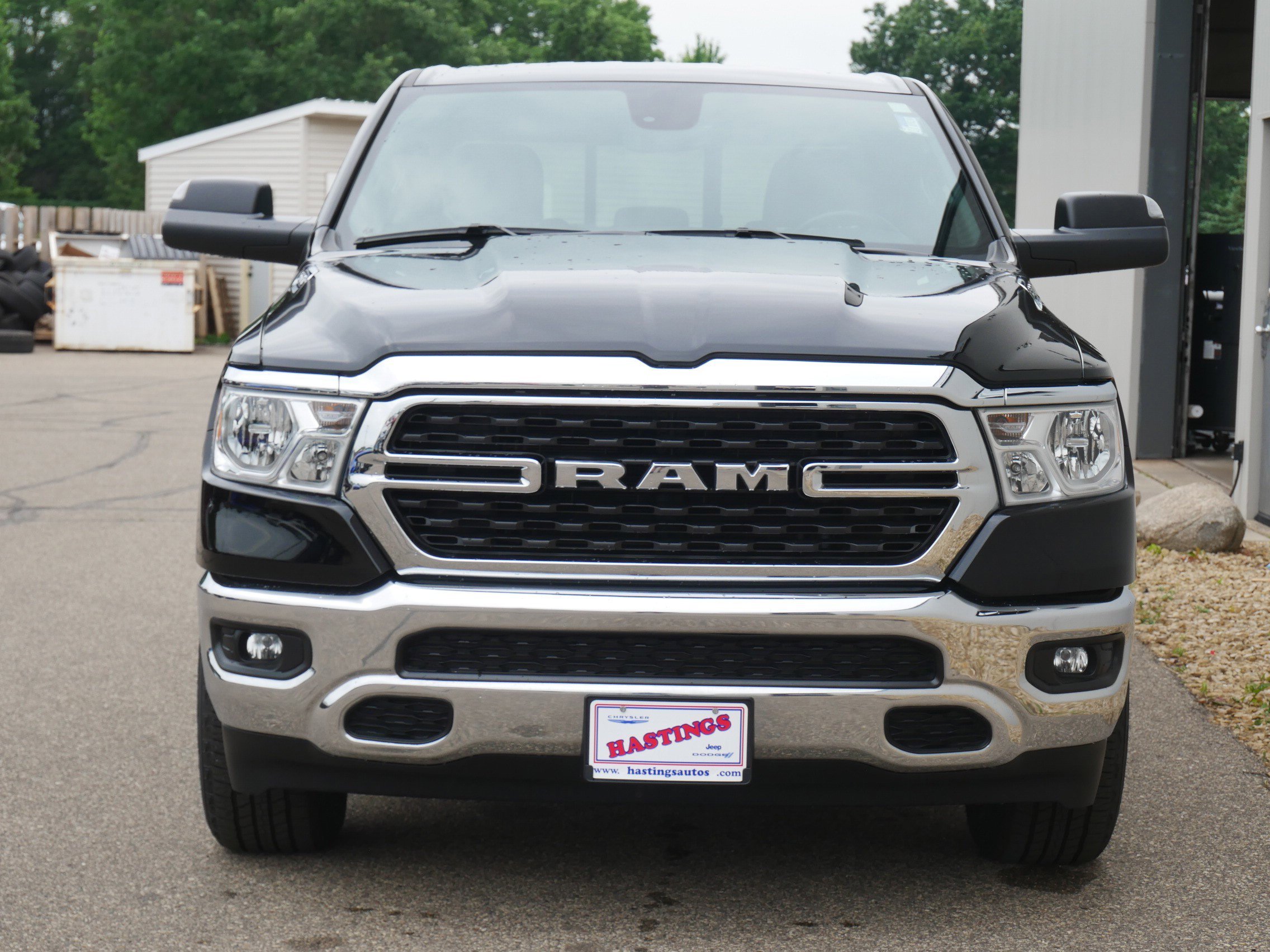 Used 2024 Diamond Black Crystal Pearlcoat Ram Big Horn image 8