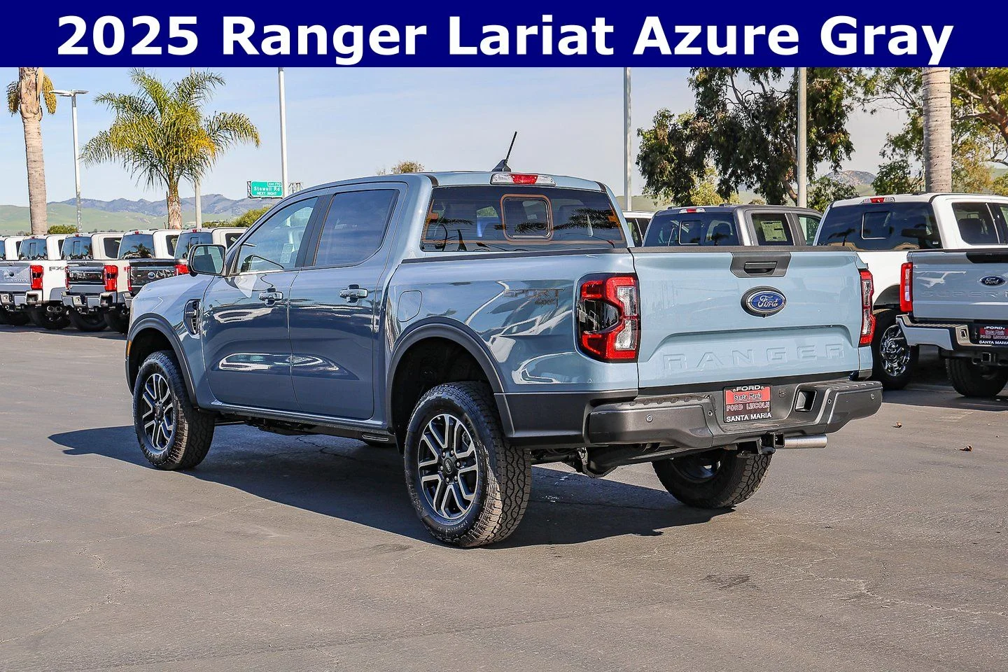 New 2025 Azure Gray Metallic Tri-coat Ford LARIAT® image 8