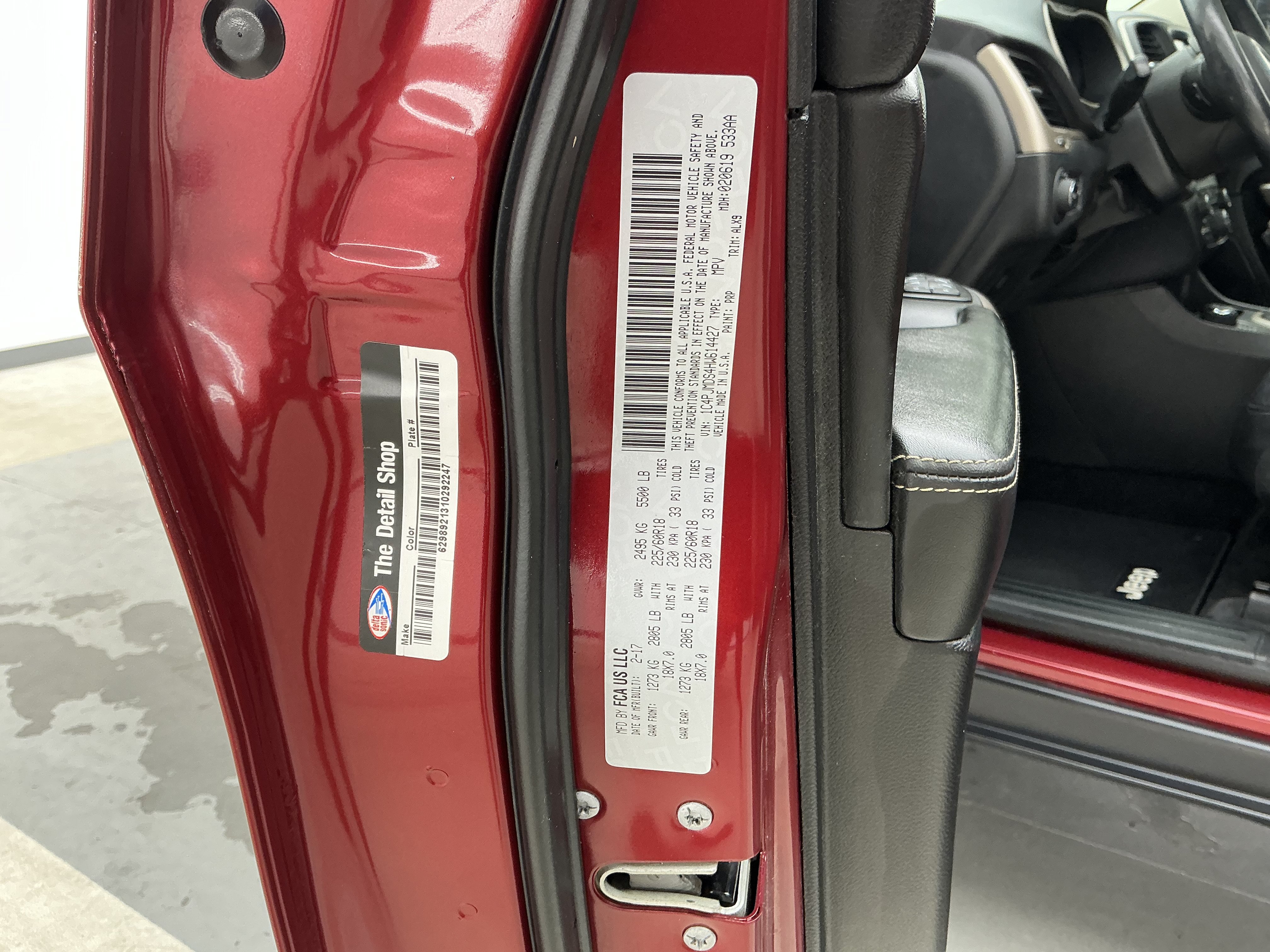 Used 2017 Deep Cherry Red Crystal Pearlcoat Jeep Limited image 15