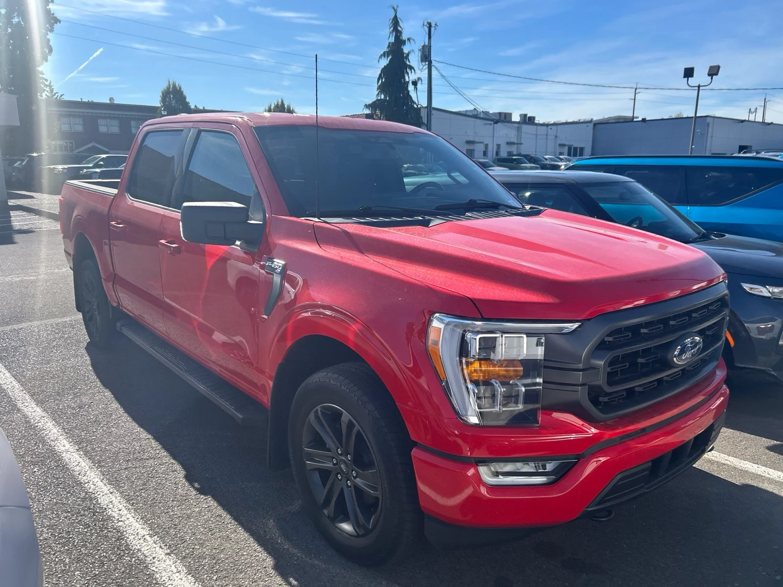 Used 2022 Race Red Ford XLT image 2