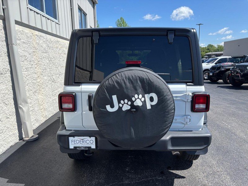 Used 2021 Bright White Clearcoat Jeep Unlimited Sport 4x4 RHD image 4