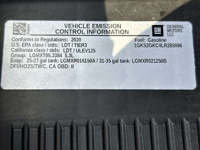 Certified Used 2020 DARK SKY METALLIC GMC SLT image 46