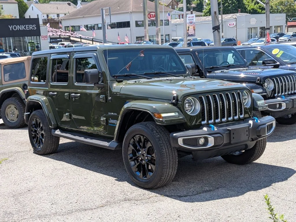 Used 2023 Green Jeep Sahara 4xe image 4