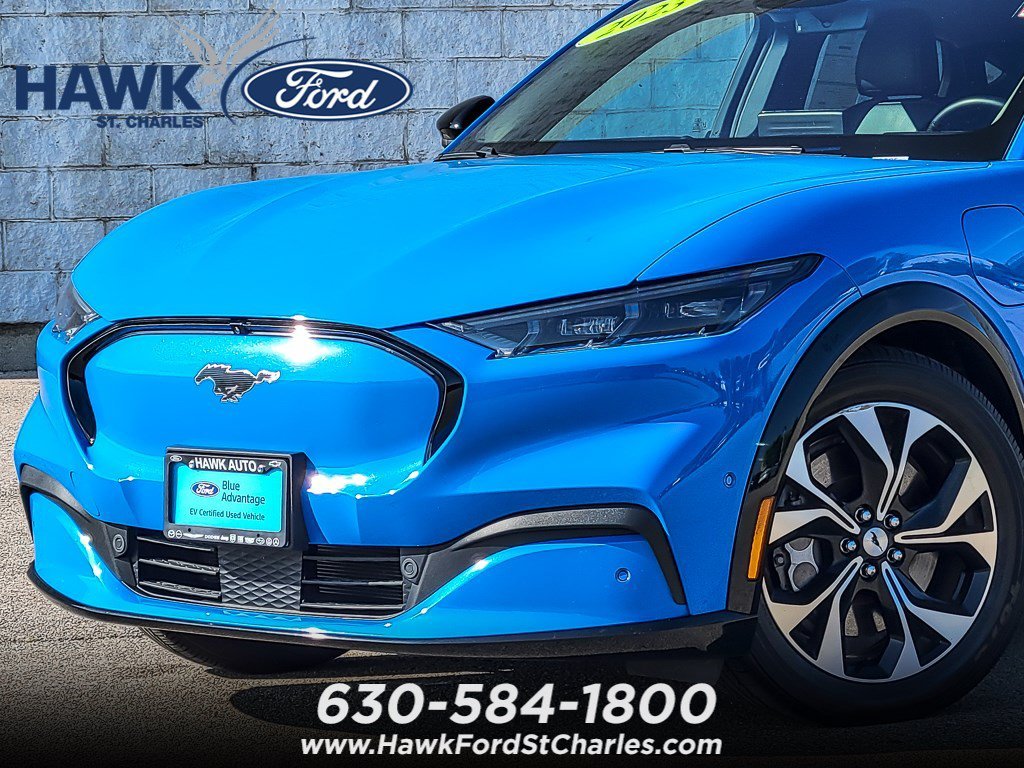 Certified 2023 Ford Mustang Mach-E Premium AWD with VIN 3FMTK3SU6PMA12424 for sale in St. Charles, IL