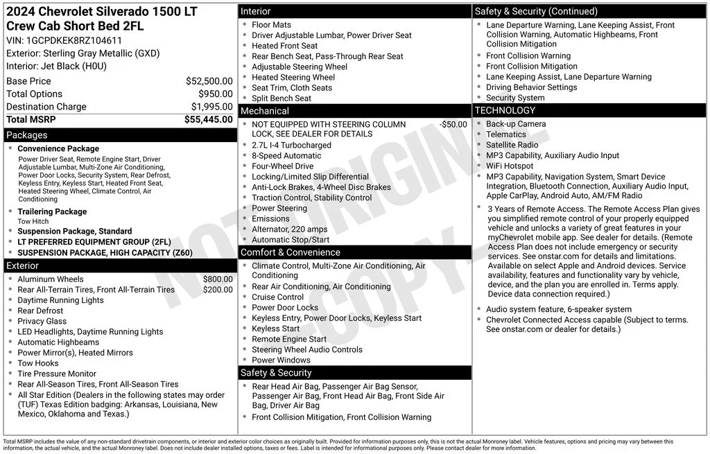 Used 2024 Gray Chevrolet LT image 8