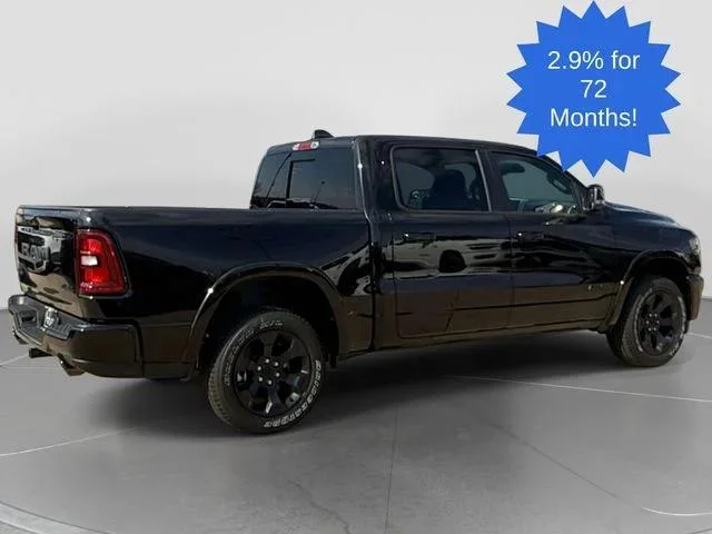 New 2026 Diamond Black Crystal Pearl-Coat Exterior Paint RAM LONE STAR image 5