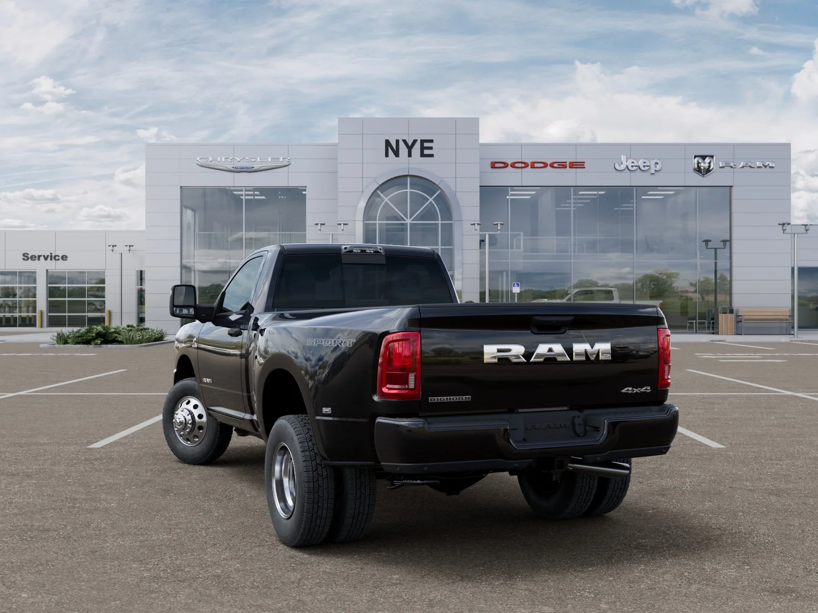 New 2027 Diamond Black Crystal Pearl-Coat Exterior Paint RAM Big Horn image 30
