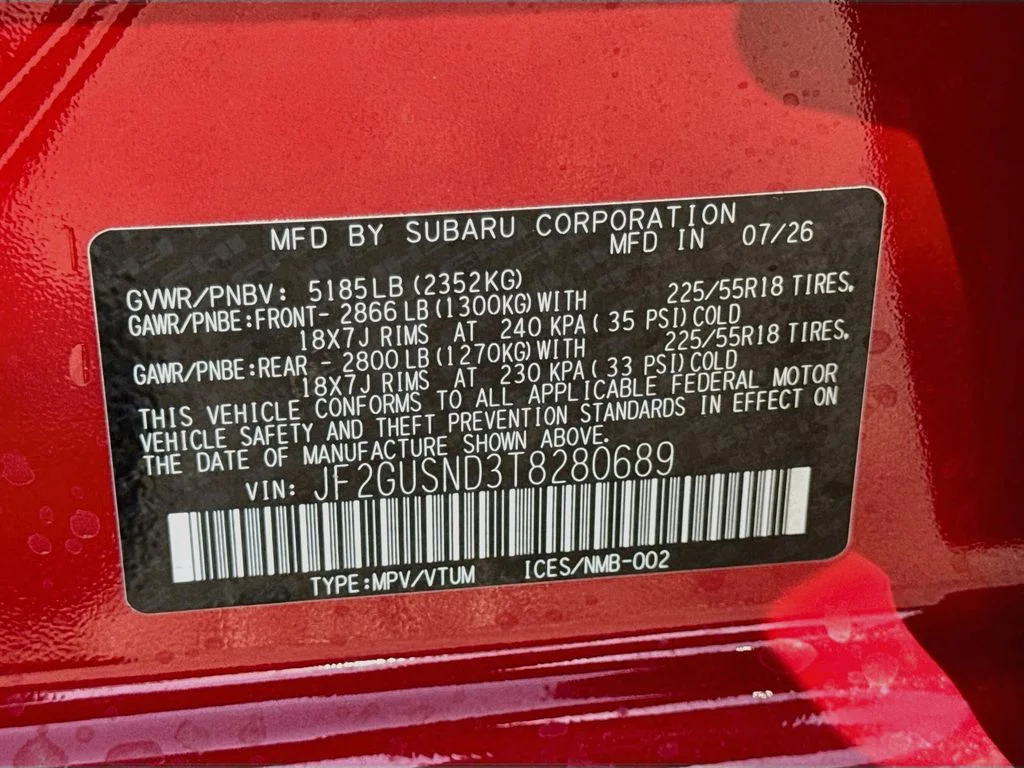 New 2026 Red Subaru Limited image 42