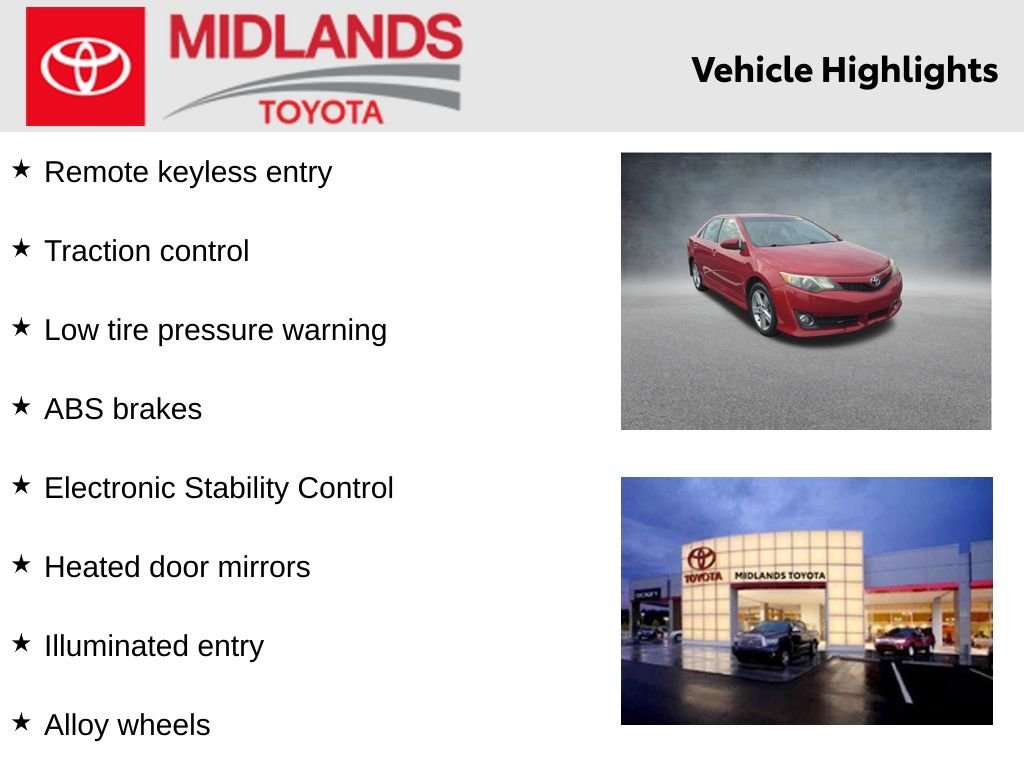 Used 2014 Red Toyota SE image 2