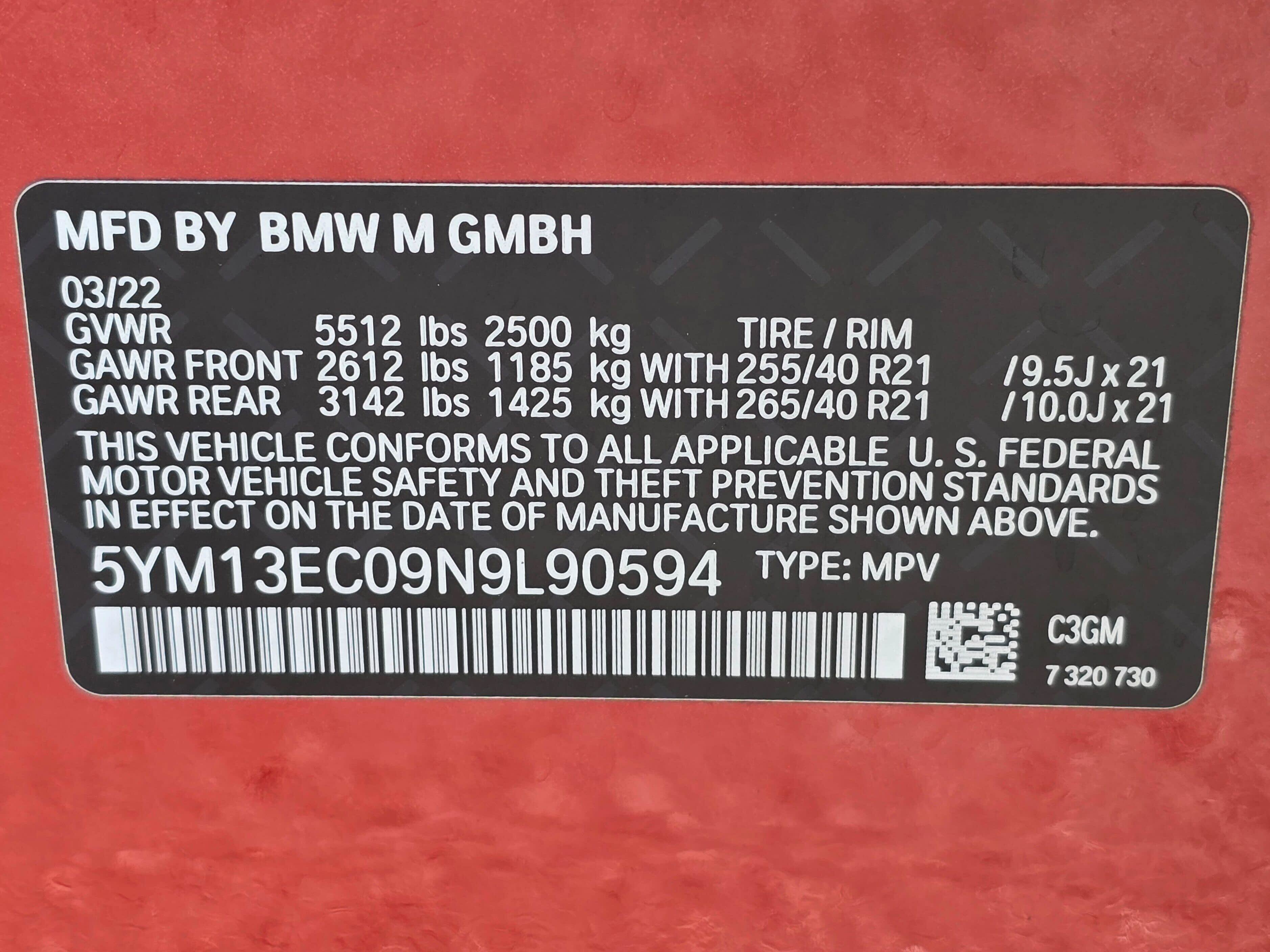 Used 2022 Toronto Red Metallic BMW M image 32