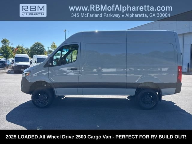 New 2025 Silver Gray Mercedes-Benz 2500 High Roof All Wheel Drive with 144 Wheel Base image 9