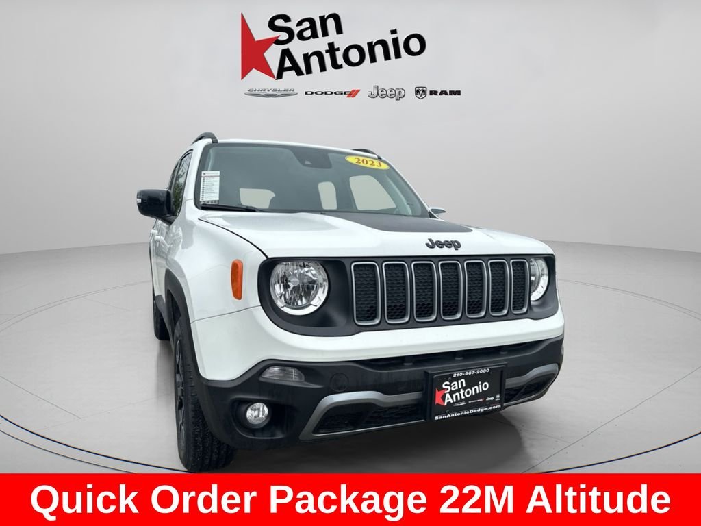 Certified Used 2023 White Jeep Altitude image 3