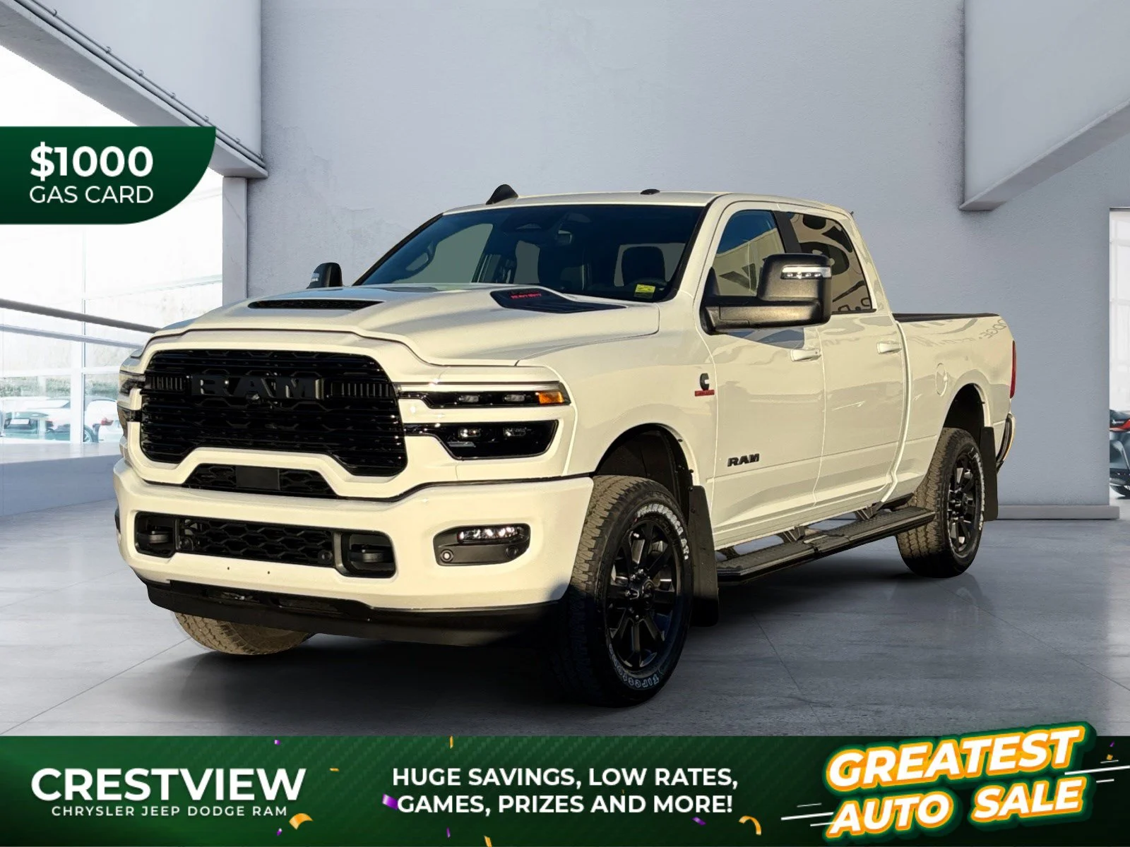 New 2027 Bright White Ram Laramie image 1
