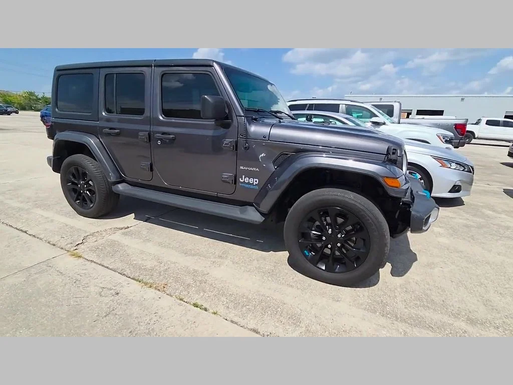 Certified Used 2022 Gray Jeep Unlimited Sahara 4xe image 33