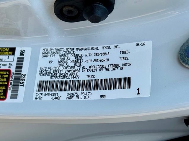 New 2026 White Toyota TRD Pro image 18