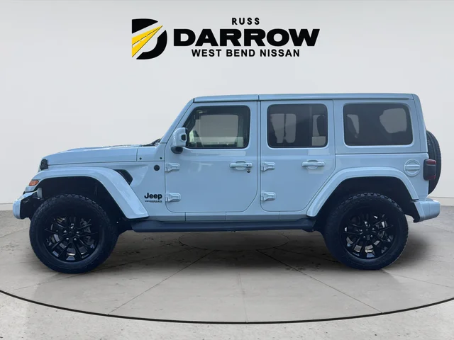 Used 2021 White Jeep Unlimited Sahara High Altitude image 2