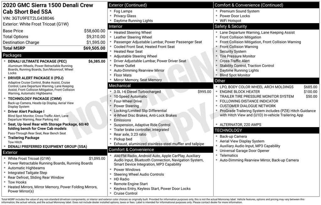Certified Used 2020 White GMC Denali image 5