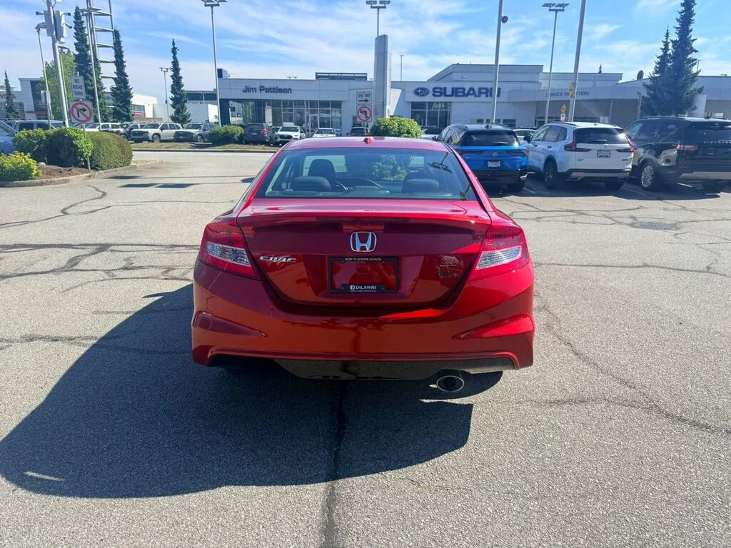 Used 2012 Sunburst Orange Pearl Honda Coupe Si-VSA Navi 6sp Dilawri Certified   Local BC image 4