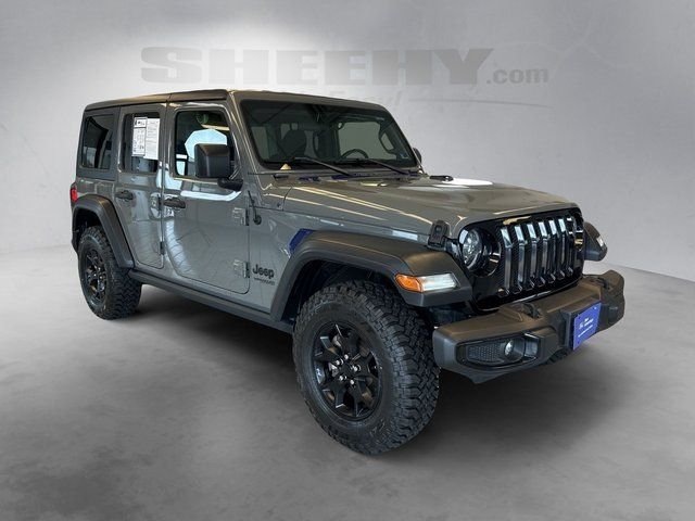 Used 2021 Gray Jeep Unlimited Willys image 2
