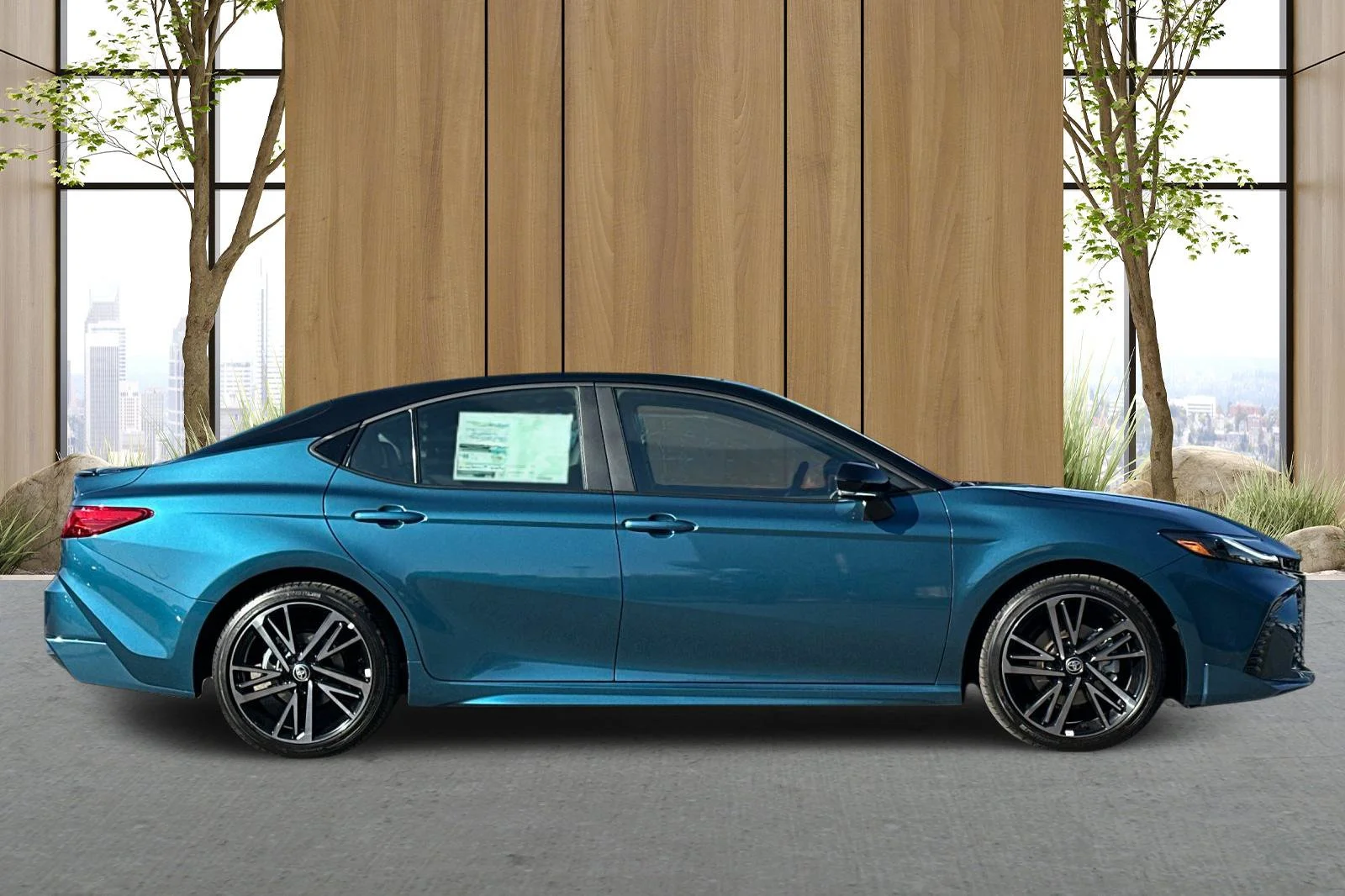 New 2026 Ocean Gem with Midnight Black Metallic roof Toyota XSE image 3