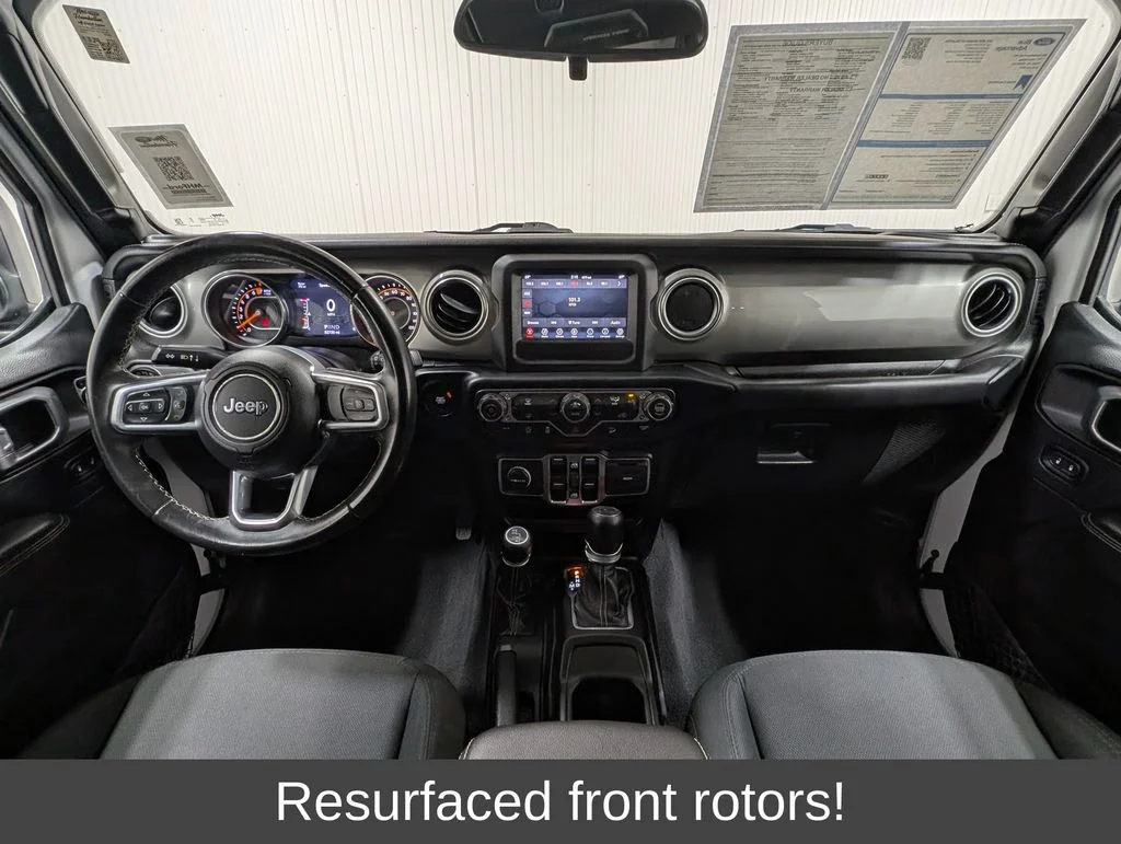 Certified Used 2019 Bright White Clearcoat Jeep Unlimited Sahara image 3
